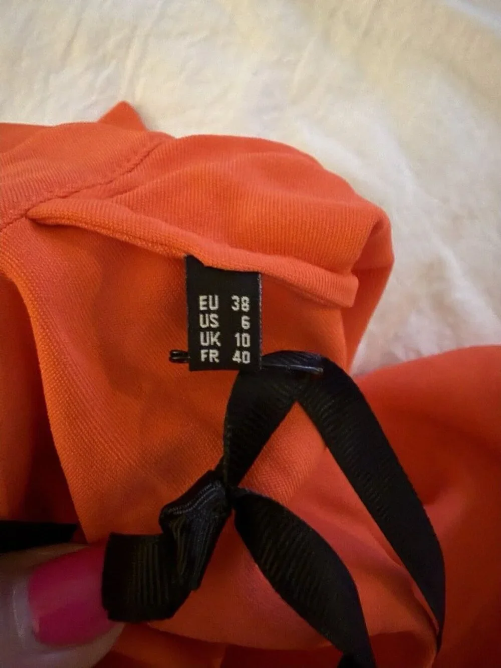 Marcell Von Berlin Women’s Orange Mini Button Front Dress Size 6 NWT